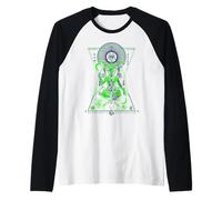Sacred Geometry Baphomet - Hermetic Esoteric Symbolism Art Raglan Baseball Tee