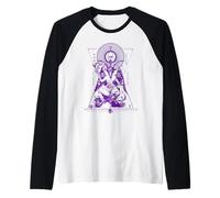 Sacred Geometry Baphomet - Hermetic Esoteric Symbolism Art Raglan Baseball Tee
