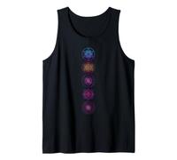 Sacred Geometry Colorful Gradient Mandala Symbol Pattern Tank Top