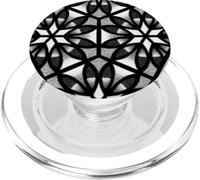 Sacred Geometry Dotwork Vector Mandala PopSockets PopGrip for MagSafe