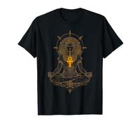 Sacred Geometry Egyptian Tutankhamen Pharaoh King Kemetic T-Shirt