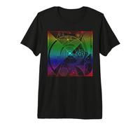 Sacred Geometry, Fibonacci Sequence Spiral, Rainbow Premium T-Shirt