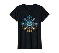 Sacred Geometry Flower of Life Metatron's Cube T-Shirt