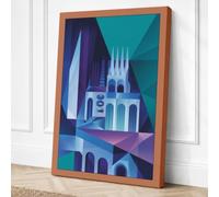Sacred Geometry Geometric Canvas Wall Art Print 24x16 Inch