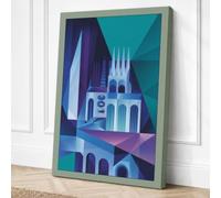 Sacred Geometry Geometric Canvas Wall Art Print 30x20 Inch
