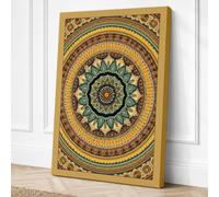 Sacred Geometry Geometric Canvas Wall Art Print 30x20 Inch