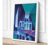 Sacred Geometry Geometric Canvas Wall Art Print 30x20 Inch