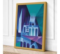 Sacred Geometry Geometric Canvas Wall Art Print 30x20 Inch