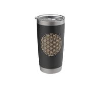 Sacred Geometry Gift idea Witchcraft Gothic, Flower of Life Stainless Steel Insulated Tumbler