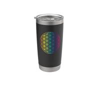 Sacred Geometry Gift idea Witchcraft Gothic, Flower of Life Stainless Steel Insulated Tumbler