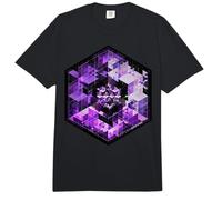 Sacred Geometry Hexagon Dimensional Matrix Geometric Pattern Comfort Colors Adult Heavyweight T-Shirt