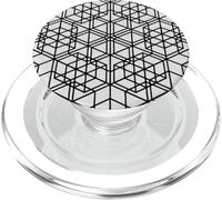 Sacred Geometry Hexagon Matrix Geometric Pattern PopSockets PopGrip for MagSafe