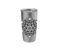 Sacred Geometry Hexagon Star Geometric Mandala Stainless Steel Insulated Tumbler