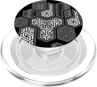 Sacred Geometry Hexagonal Pattern Chaos PopSockets PopGrip for MagSafe