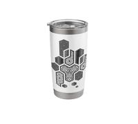 Sacred Geometry Hexagonal Pattern Chaos Stainless Steel Insulated Tumbler