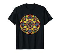 Sacred Geometry Mandala Abstract Floral Pattern T-Shirt