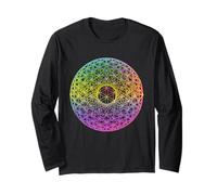 Sacred Geometry Mandala Chakra Alignment Through Ps chedelic Long Sleeve T-Shirt