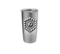 Sacred Geometry Mandala Hexagon Vortex Geometric Pattern Stainless Steel Insulated Tumbler