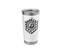 Sacred Geometry Mandala Hexagon Vortex Geometric Pattern Stainless Steel Insulated Tumbler