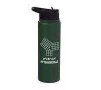Sacred Geometry - Mathematics - Pythagorean Theorem Stainless Steel Insulated Water Bottle