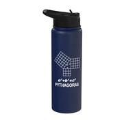 Sacred Geometry - Mathematics - Pythagorean Theorem Stainless Steel Insulated Water Bottle