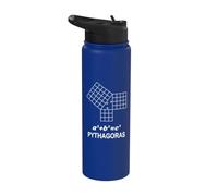 Sacred Geometry - Mathematics - Pythagorean Theorem Stainless Steel Insulated Water Bottle
