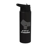 Sacred Geometry - Mathematics - Pythagorean Theorem Stainless Steel Insulated Water Bottle