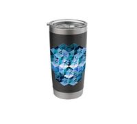 Sacred Geometry Matrix Dimension Geometric Pattern Stainless Steel Insulated Tumbler