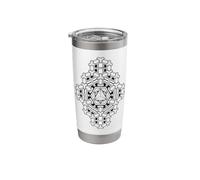 Sacred Geometry Merkaba Hexagon Geometric Pattern Stainless Steel Insulated Tumbler