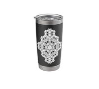 Sacred Geometry Merkaba Hexagon Geometric Pattern Stainless Steel Insulated Tumbler