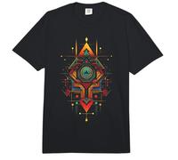Sacred Geometry Metatron Abstract Aztec Pattern Spiritual Comfort Colors Adult Heavyweight T-Shirt