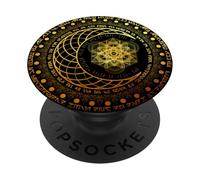 Sacred Geometry Metatron’s Cube Sun and Moon Cosmic Esoteric PopSockets Adhesive PopGrip