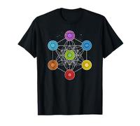 Sacred Geometry Metatrons Cube 7 Chakras - Psychedelic Shirt T-Shirt