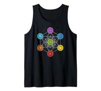 Sacred Geometry Metatrons Cube 7 Chakras - Psychedelic Shirt Tank Top