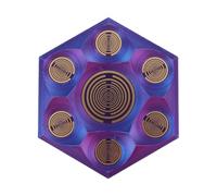 Sacred Geometry Oscillator Radiation Purification with 7 Vibrational Disks for Home Offices or Room Decoration Sacred Mathematics Decor