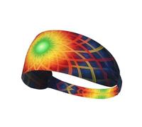 Sacred Geometry Pattern Moisture Wicking Non-Slip Sweatbands Sweat Bands Cooling Headbands for Women Men
