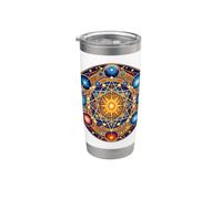 Sacred Geometry Polyhedron Dodecahedron Octagon Hexagon Stainless Steel Insulated Tumbler