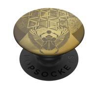 Sacred Geometry Scarab Design Ancient Egyptian Symbol Art PopSockets Adhesive PopGrip