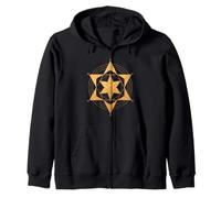 Sacred Geometry Sri Yantra Symbol Zip Hoodie