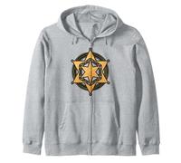 Sacred Geometry Sri Yantra Symbol Zip Hoodie