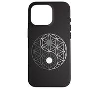 Sacred Geometry Yin Yang Flower of Life Case for iPhone 16 Pro