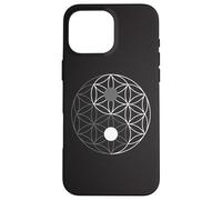 Sacred Geometry Yin Yang Flower of Life Case for iPhone 16 Pro Max