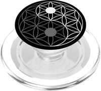Sacred Geometry Yin Yang Flower of Life PopSockets PopGrip for MagSafe