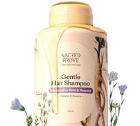Sacred-Grove Natural Shampoo with Marshmallow Root for Dry Frizzy Hair | Sulphate Free Gentle Hair Shampoo | Unisex 250ml