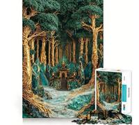 Sacred Grove Sanctuary Jigsaw Puzzle 1000 Piece for Adults Intellect Toy Soothing Fun Precise Cut (38x52cm)