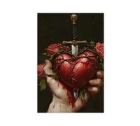 Sacred Heart Gothic Canvas Poster Bedroom Decor Landscape Office Room Decor Gift 20x30inch(50x75cm)