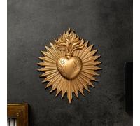 Sacred Heart Gothic Wall Plaque Prayer Stand Heart Metal Plaque Gift Wall Art Home Decoration Gift Giving