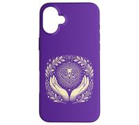 Sacred Heart Hands Mystical Line Art Nature Magic Case for iPhone 16 Plus