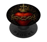Sacred Heart of Jesus Catholic Christian Church Faith PopSockets Adhesive PopGrip