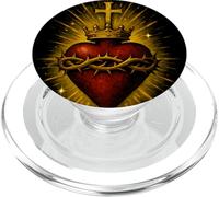 Sacred Heart of Jesus Catholic Christian Church Faith PopSockets PopGrip for MagSafe